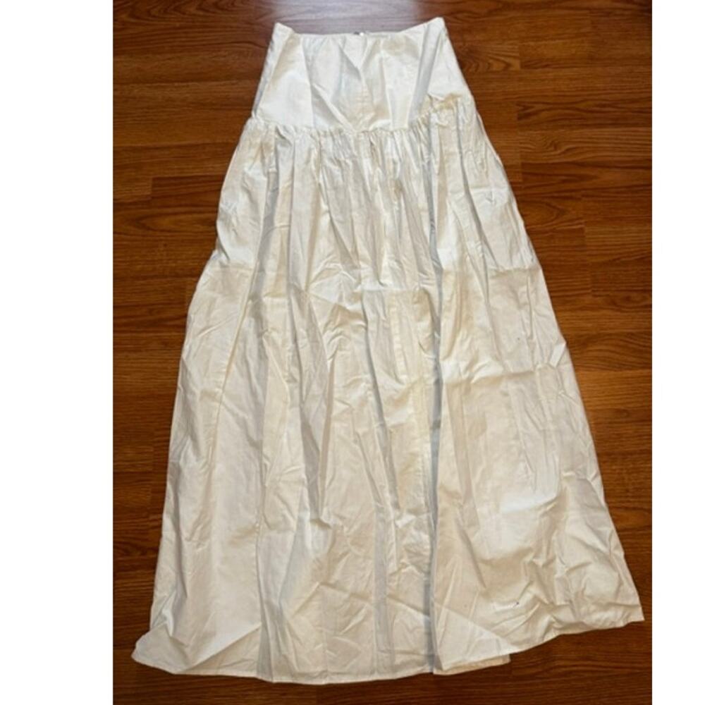 Meshki Autumn White Maxi Skirt 100% Cotton S - Picture 5 of 7